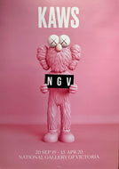 KAWS - NGV Poster (Pink)