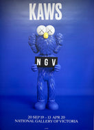 KAWS - NGV Poster (Blue)