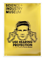 Factory Records - Use Hearing Protection, Exhibition Poster
