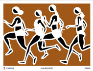 Julian Opie-Team GB Art Print - Kristal, Ama, Hannah, Bianca