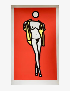 Julian Opie - Woman Taking Off A Man's Shirt