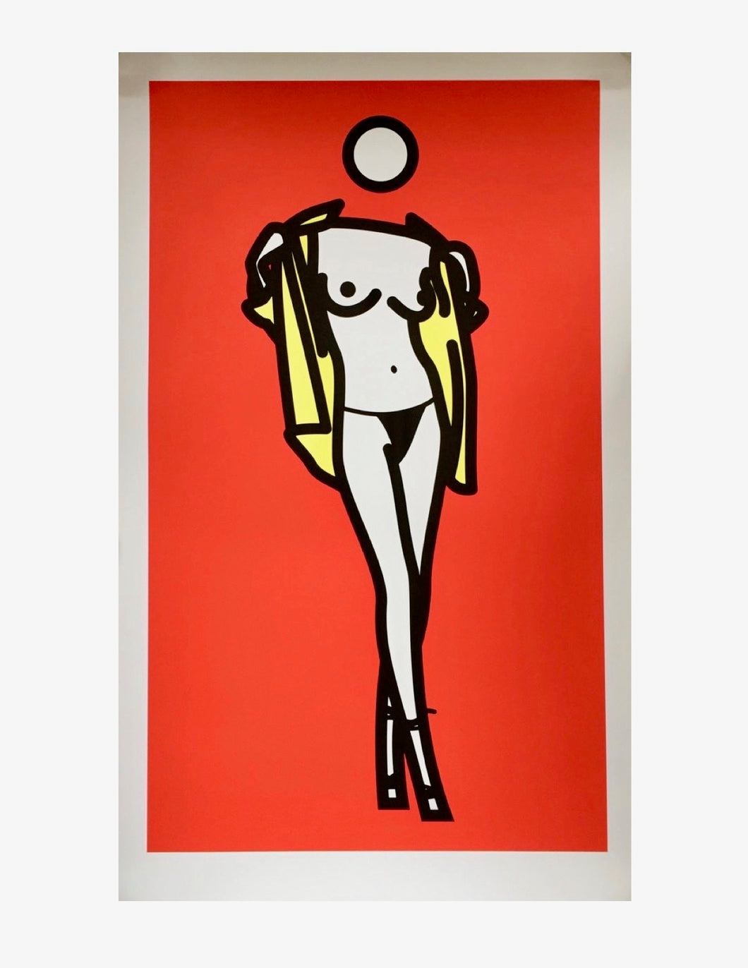 Julian Opie - Woman Taking Off A Man's Shirt