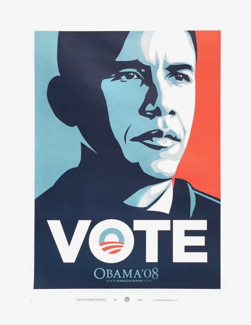 Shepard Fairey - Vote Obama '08